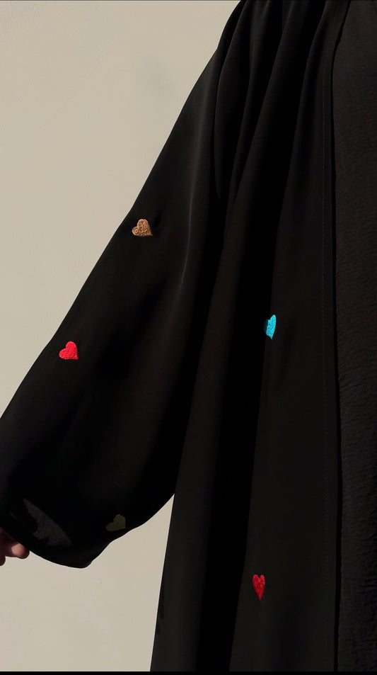 Black Heart Abaya