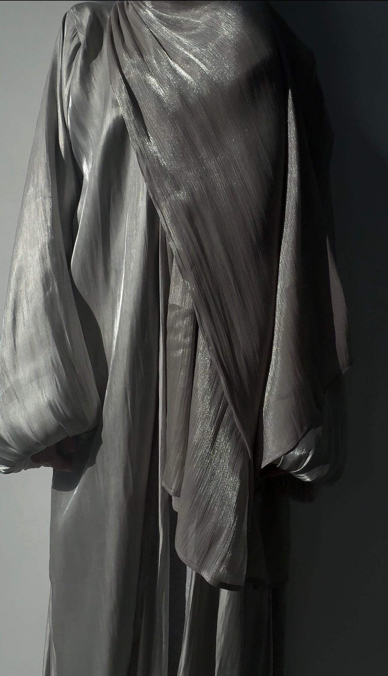 Grey Organza