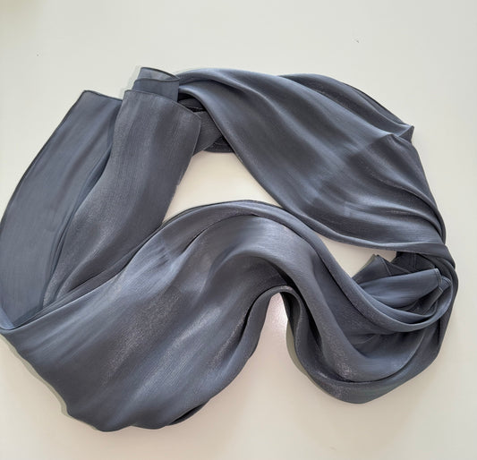 Grey Korean Organza