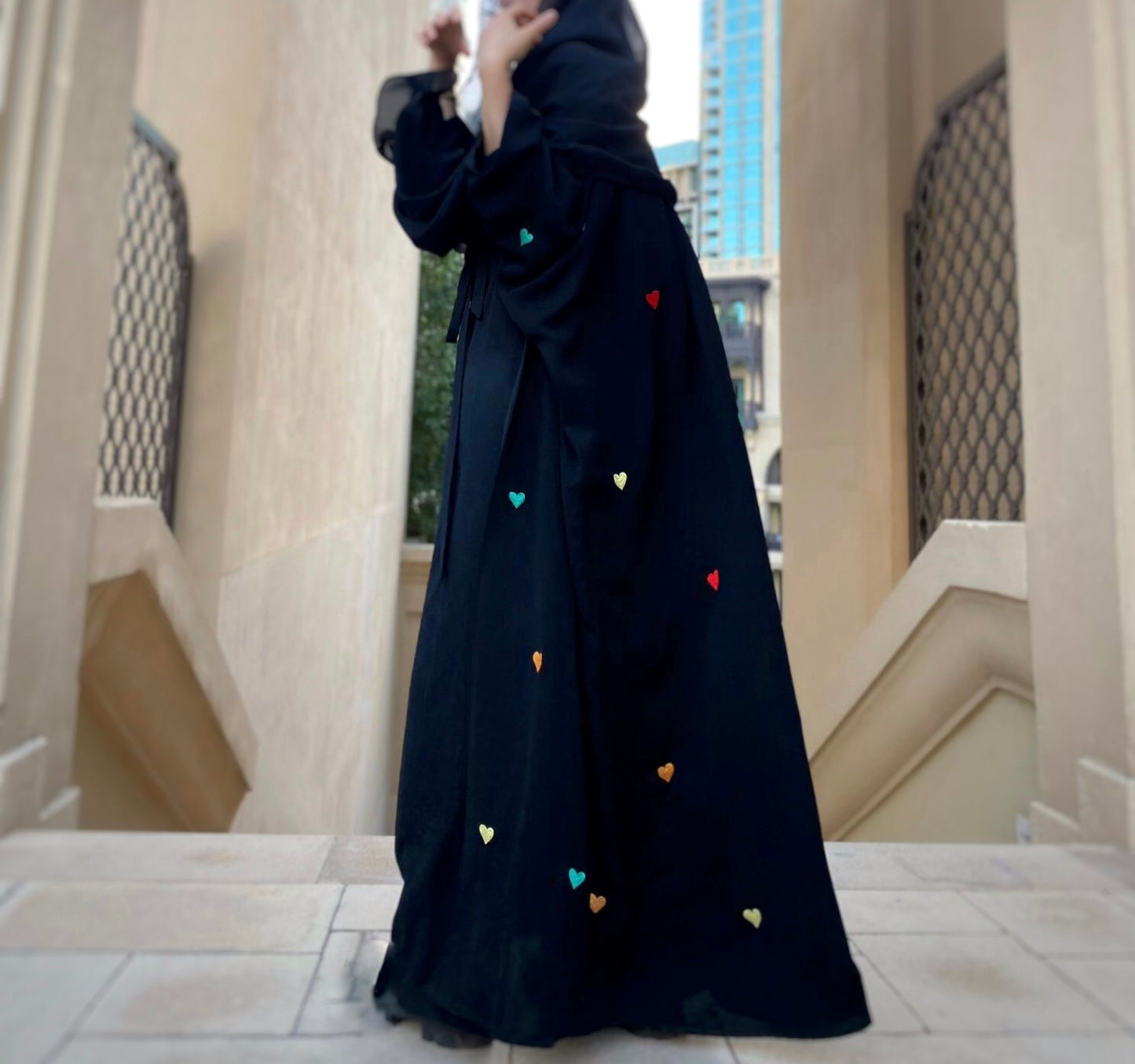 Black Heart Abaya